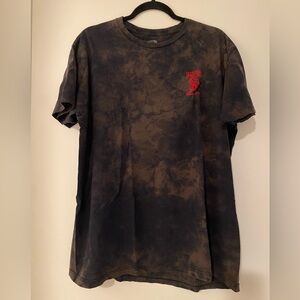 Death Row Records Black and Brown Tie-Dye Men's Tee